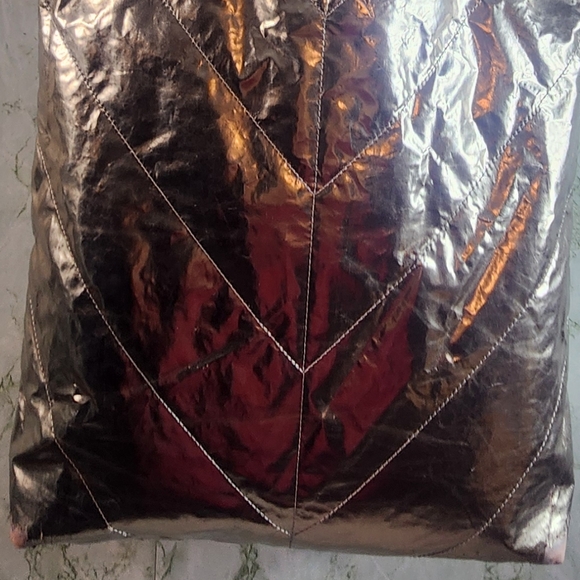 Victoria's Secret Shiny Rose Gold Color Tote - Picture 9 of 13